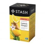 Stash Herbal Tea Lemon Ginger Caffeine Free 20 Tea Bags